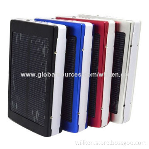 Solar Power Banks for Tablet PCs, iPad, Mobile Phones/MP3/MP4/Cameras, 13,800mAh High-capacity